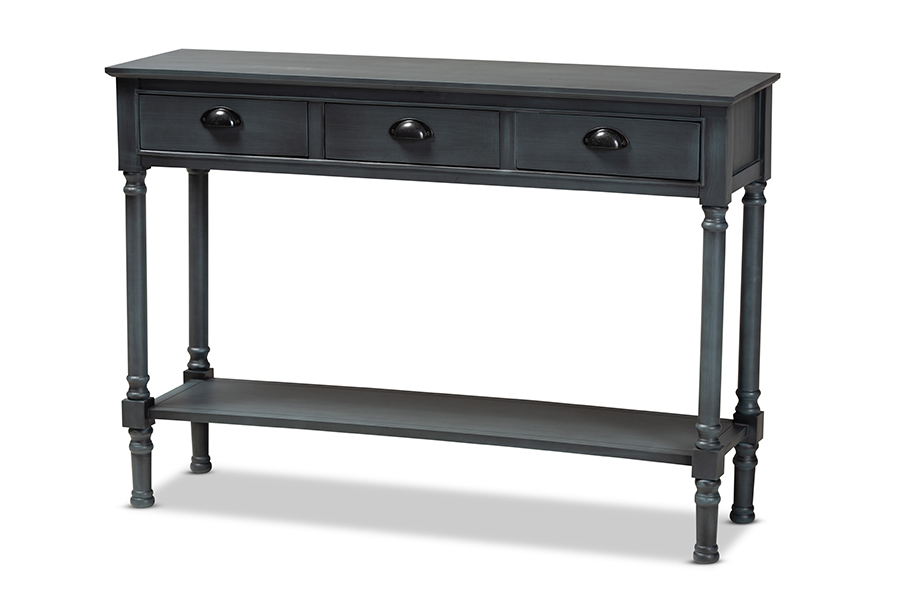 Garvey French Provincial Wood 3Drawer Entryway Console Table & Reviews