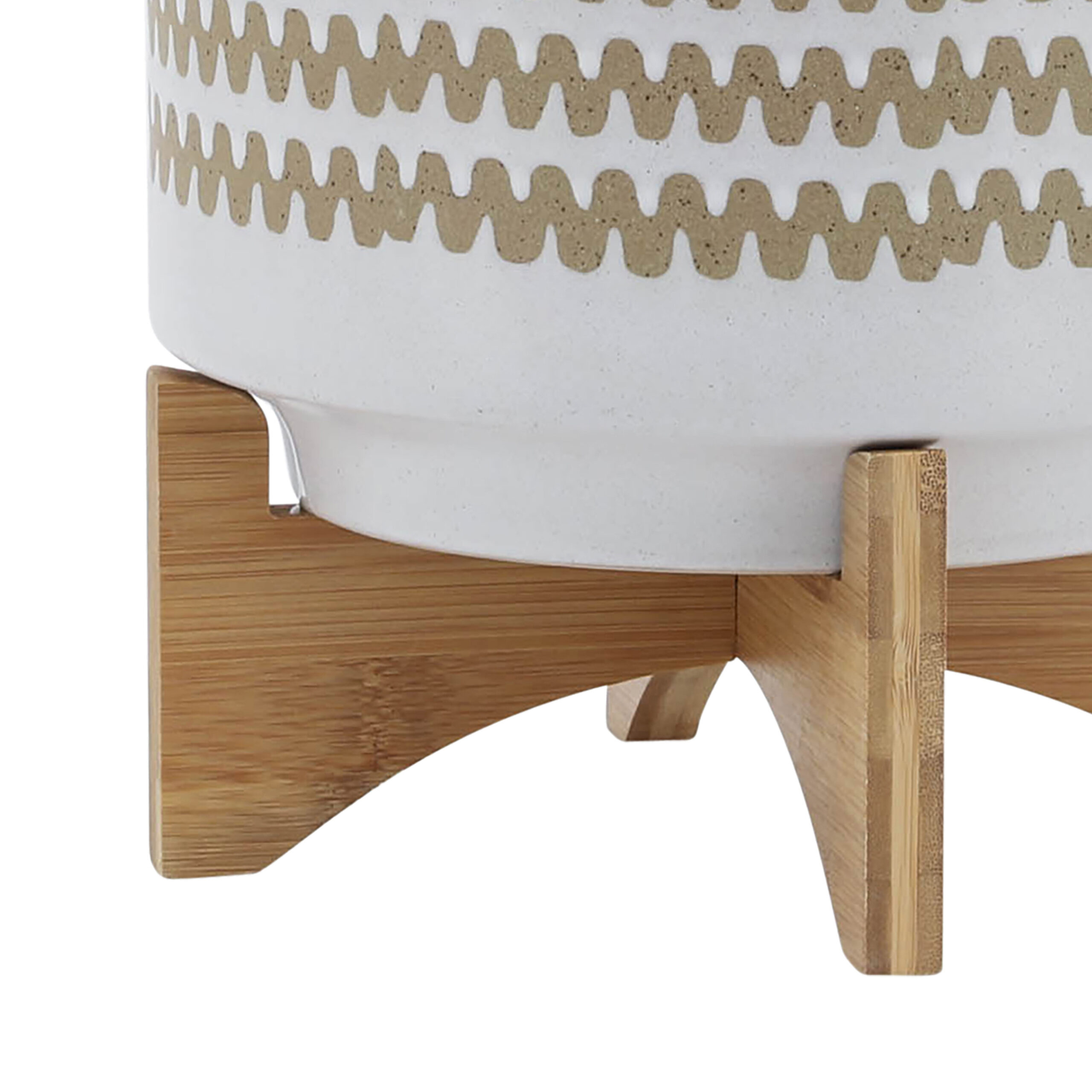 Curated visual reference: Visual Reference: Sagebrook Home 10 Zig Zag Planter W Stand Rent To