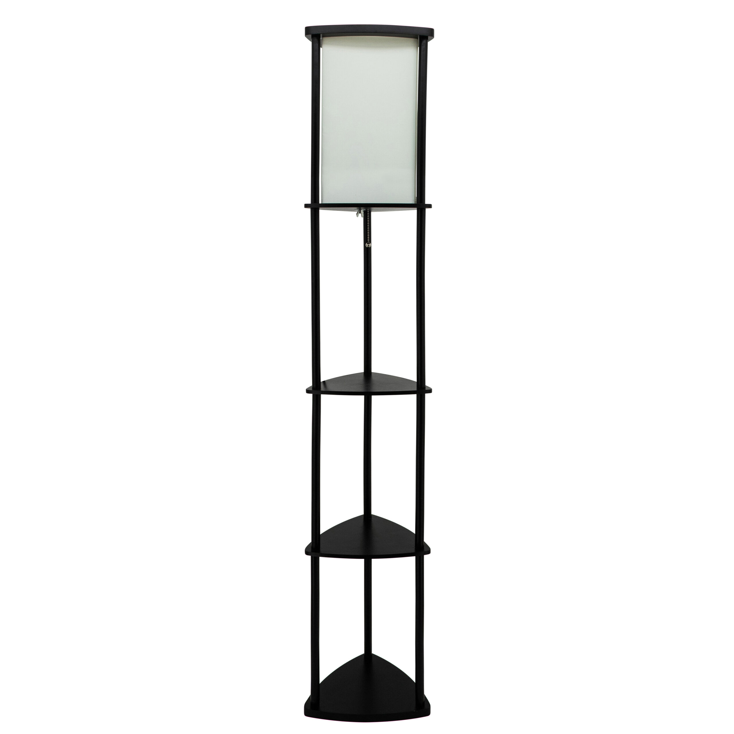 Sagebrook Home 62.5" Wood Corner Etagere Floor Lamp Rent to Own | Becca